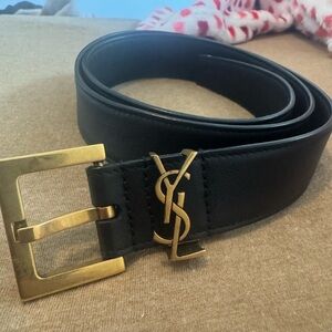 YSL CASSANDRE BELT IN SMOOTH LEATHER